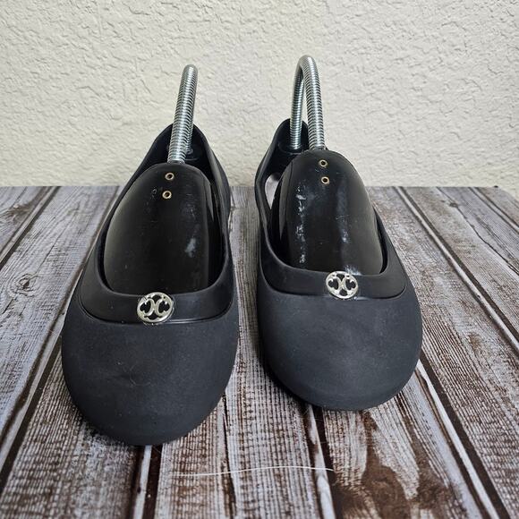 Crocs Mammoth Black/Gray Faux Fur Lined Ballet Flats Size 9 - Picture 4 of 9